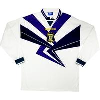 1994 Scotland Match Worn Away L/S Shirt #5 (Hendry) v Greece