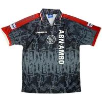 1996 97 ajax match worn umbro cup away shirt 15 van den bergh v man ut ...