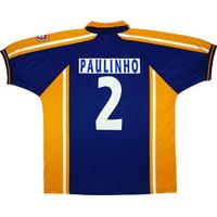 1997 98 porto match issue champions league away shirt paulinho 2