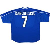 1999 00 rangers match issue champions league home shirt kanchelskis 7  ...