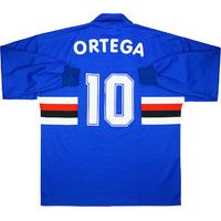 1998-99 Sampdoria Home L/S Shirt Ortega #10 (Excellent) XL