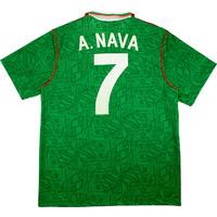 1993 Mexico Match Issue Gold Cup Final Home Shirt A.Nava #7 (v USA)