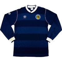 1987 Scotland Match Worn Home L/S Shirt #10 (Strachan) v Ireland