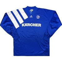 1994-96 Schalke Match Issue Home L/S Shirt #18