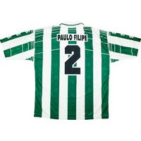 1999-00 Vitoria Setubal Match Issue Home Shirt Paulo Filipe #2