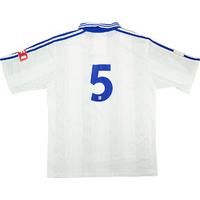 1997 98 auxerre player issue home shirt 5 fair xl