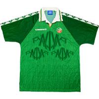 1996 ireland match issue home shirt 9 cascarino v holland