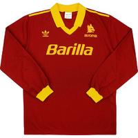 1991-92 Roma Primavera Match Issue Home L/S Shirt #8