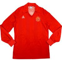 1985 Spain Match Worn Home L/S Shirt #9 (Butragueño) v Scotland