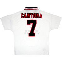 1996-97 Manchester United Away Shirt Cantona #7 (Excellent) M