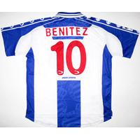 1999-00 Espanyol Player Issue Signed Home Shirt Benitez #10 *w/Tags*