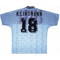 1993 94 tottenham third shirt klinsmann 18 excellent l