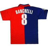 1996-97 Cagliari Match Issue Home Shirt Banchelli #8