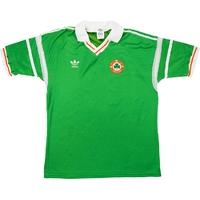 1988 ireland match worn european championship home shirt 11 galvin v h ...