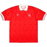 1990-92 Nottingham Forest Home Shirt (Excellent) L