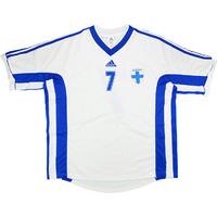 1998 Finland Match Worn Home Shirt #7 (Wiss) v Germany