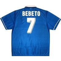 1994-97 Brazil Away Shirt Bebeto #7 (Excellent) XXL