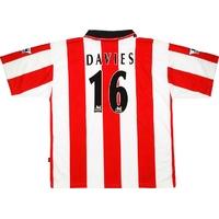 1997 98 southampton home shirt davies 16 excellent xl