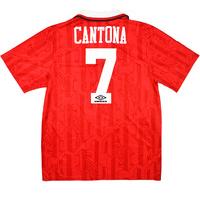 1992-94 Manchester United Home Shirt Cantona #7 (Excellent) L