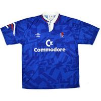 1991-93 Chelsea Home Shirt (Excellent) XL