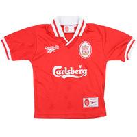 1996-98 Liverpool Home Shirt (Excellent) S.Boys