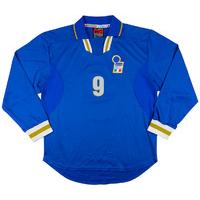 1996-97 Italy Player Issue Home L/S Shirt #9 (Torricelli) L