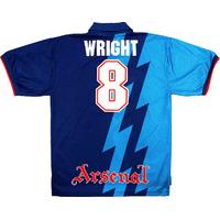1995 96 arsenal away shirt wright 8 excellent xl