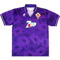 1992 93 fiorentina home shirt very good s