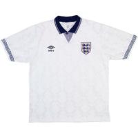 1990-92 England Home Shirt (Excellent) XL