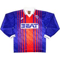1993-94 Paris Saint-Germain Match Issue Cup Winners Cup Home L/S Shirt #5 (Roche)