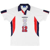 1997-98 England U-18 Match Issue Home Shirt #12