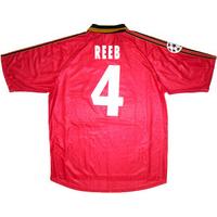 1999-00 Bayer Leverkusen Match Issue CL Home Shirt Reeb #4