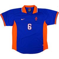 1996 Holland Match Worn Away Shirt #6 (Jonk) v Wales