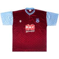 1989 90 west ham home shirt good l