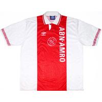 1991-93 Ajax Home Shirt #5 (F. De Boer) (Very Good) L