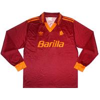 1993 94 roma ls match issue home shirt 11 rizzitelli