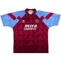 1990 92 aston villa home shirt very good m