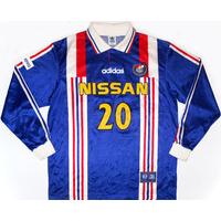 1997 Yokohama Marinos L/S Match Issue Home Shirt #20 (Kubota)