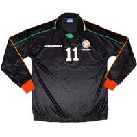 1998-99 Ireland Match Issue Away L/S Shirt #11