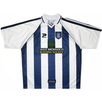 1998 00 west brom home shirt mint m