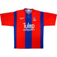 1991-92 Crystal Palace Match Issue Home Shirt #4