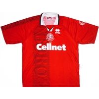 1997 Middlesbrough \'FA Cup Finalists\' Home Shirt (Excellent) S