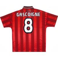 1997-99 England Away Shirt Gascoigne #8 (Excellent) L