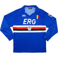 1991-92 Sampdoria Home L/S Shirt (Very Good) L