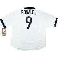 1998-99 Inter Milan Away Shirt Ronaldo #9 *w/Tags* XL