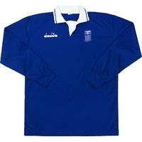 1994-95 Greece Player Issue Home L/S Shirt (Excellent) XL