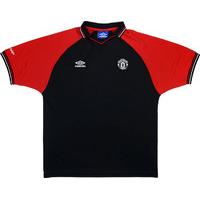 1999-00 Manchester United Umbro Polo T-Shirt (Very Good) M