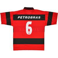 1999 Flamengo Home Shirt #6 (Athirson) (Very Good) XL