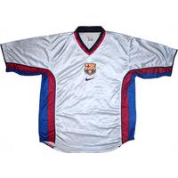 1998 01 barcelona away basic shirt excellent lboys