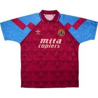 1990-92 Aston Villa Home Shirt (Good) L